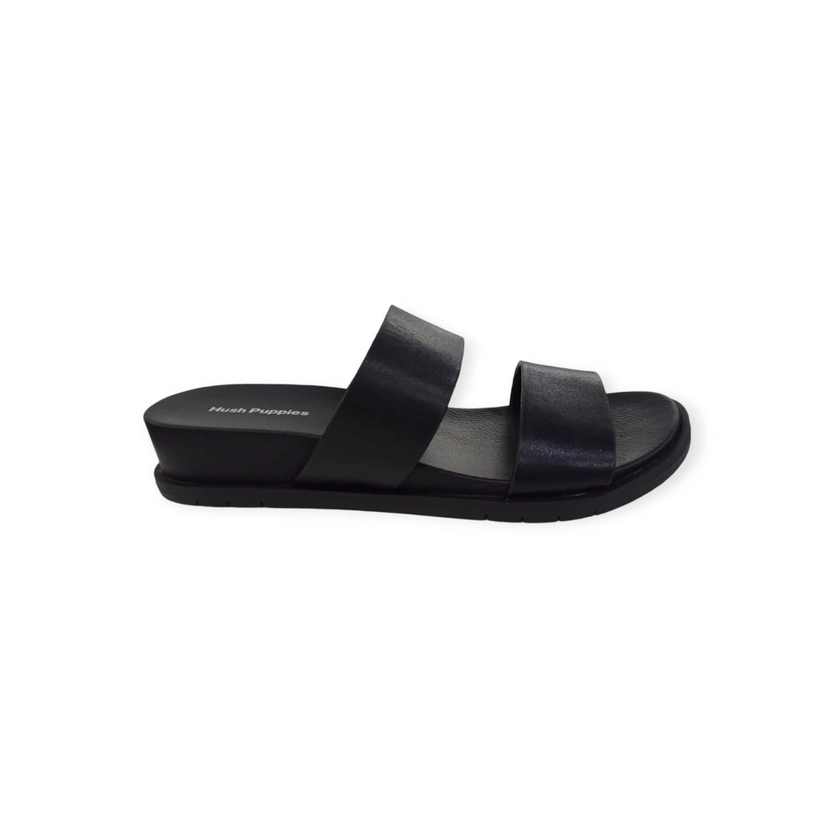 Hush Puppies Ladies Sandals Hush Puppies Edith Cow Leather Sandals Black (7802282606681)