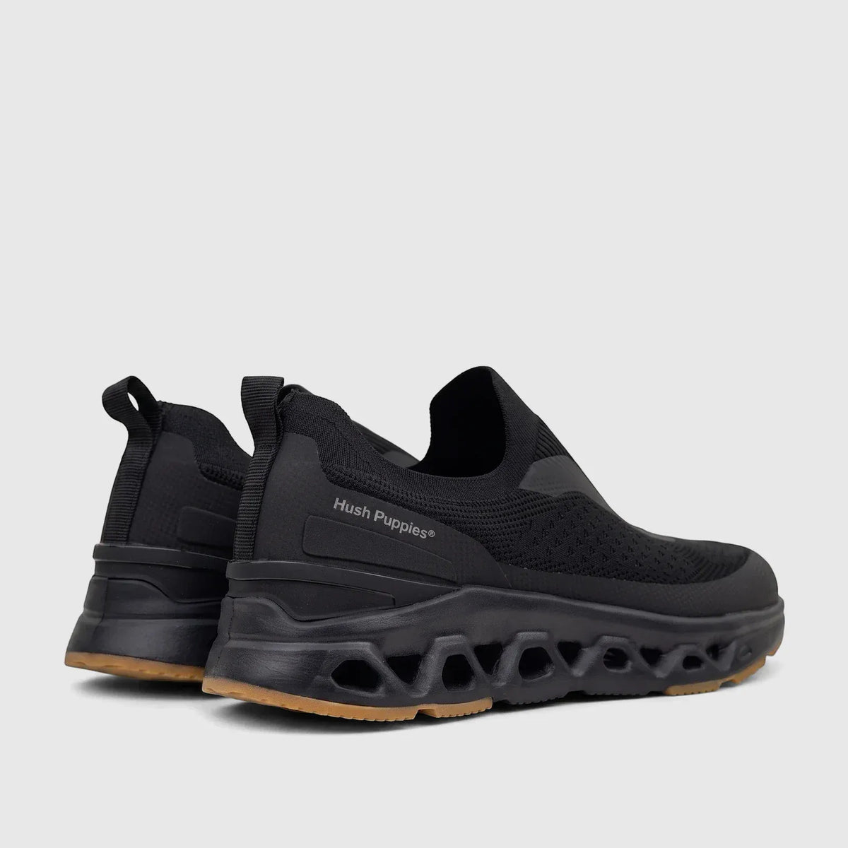 Hush Puppies Sandals Hush Puppie Comfort Slip On Sneaker Knoxx-Black HPM01051