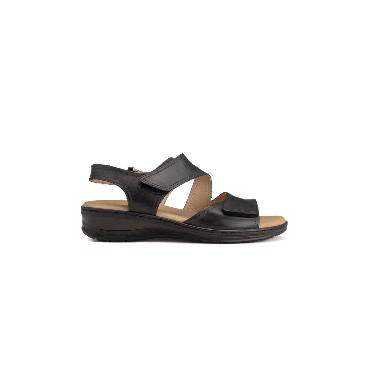 Hush Puppies Sandals Hush Puppies Giovanna Leather Sandals - Black HPL01453BKBK