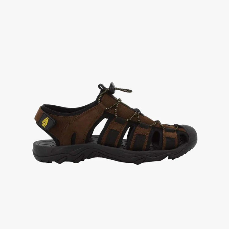 Hush Puppies Sandals Hush Puppies Mens Porting Sandal Brown Suede Mesh (7790344339545)
