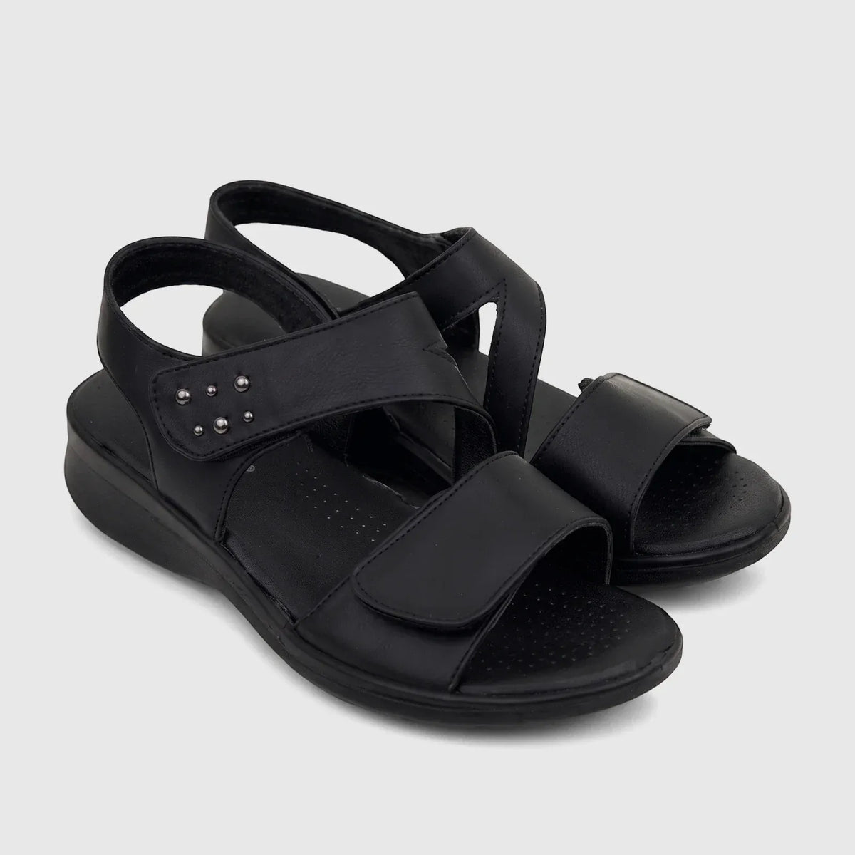Hush Puppies Sandals Hush Puppies Soft Style Ladies Comfort Sandal Obamia Mono-Black SSL01558BKBK