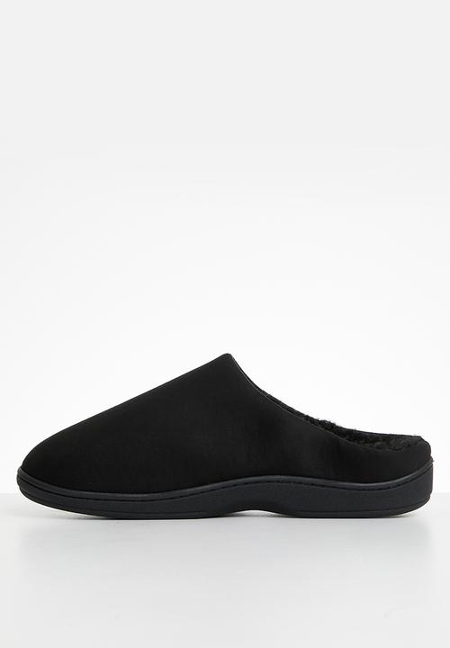Hush Puppies Slippers Hush Puppies Mens Kevin Mule Slippers Black