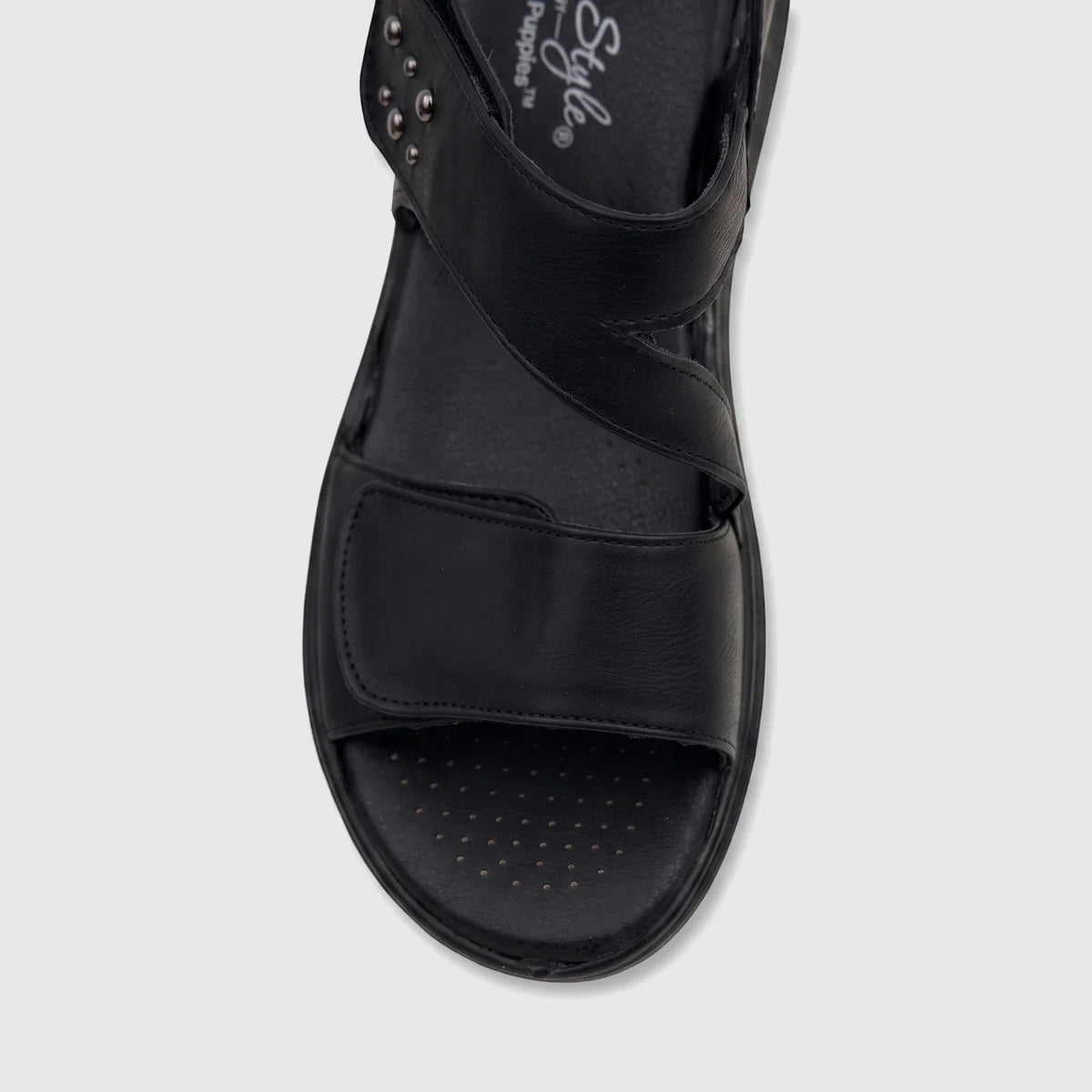 Hush Puppies Soft Style Ladies Comfort Sandal Obamia Mono-Black SSL01558BKBK.