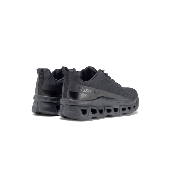 Hush Puppies Ladies Maxene Sneaker-Black HPL01354BKBK.