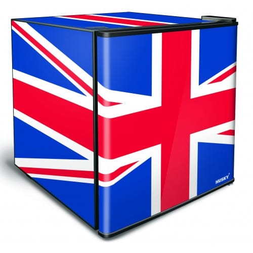 Husky Husky 46l Bar Fridge With Solid Door Union Jack Flag BC-46U (7396688920665)