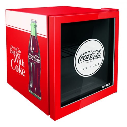 Husky Husky Coca Cola 46l Counter Top Bar Fridge With Glass Door Red SC-46R (7396680368217)