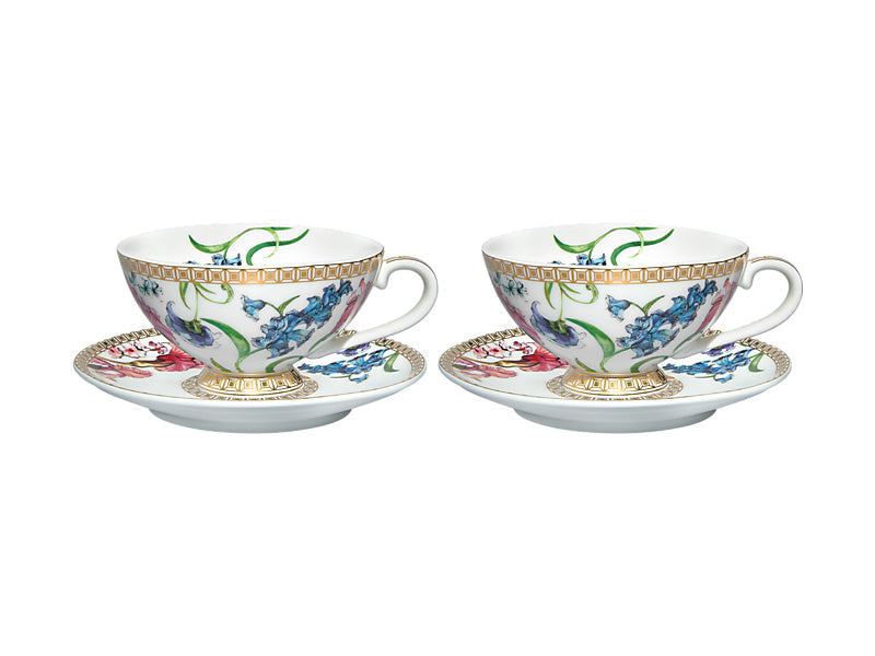 Maxwell & Williams Estelle Michaelides Mystique Demi Cup & Saucer Set of 2 90ml White HV0575G