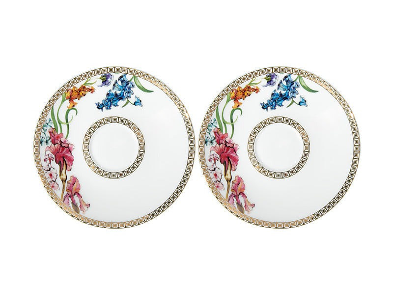 Maxwell & Williams Estelle Michaelides Mystique Demi Cup & Saucer Set of 2 90ml White HV0575G