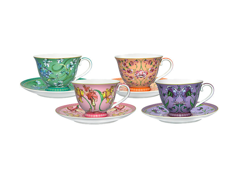 Maxwell & Williams Estelle Michaelides Mystique Tall Cup & Saucer Set Of 4 230ml HV0579