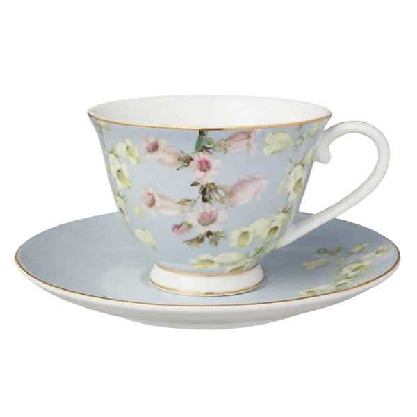 Maxwell & Williams Royal Botanic Gardens Foxglove Footed Cup & Saucer 200ml HV0613