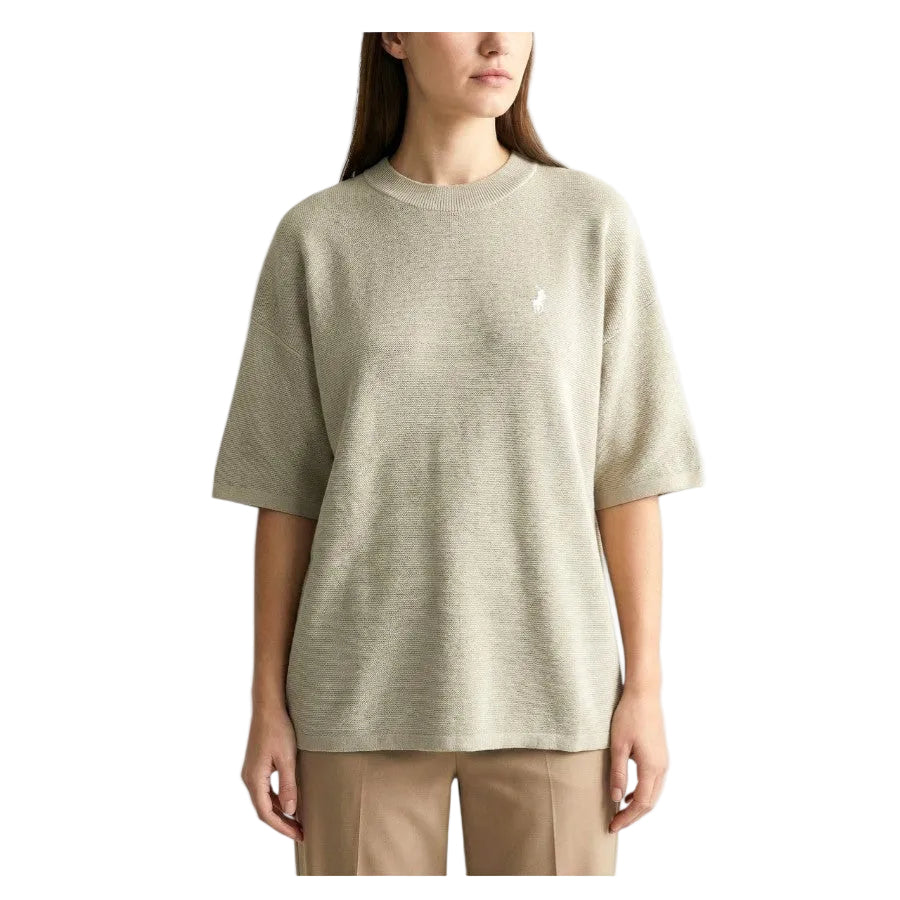 Polo Womens Tiffany Knitted Top Oatmeal 0070348