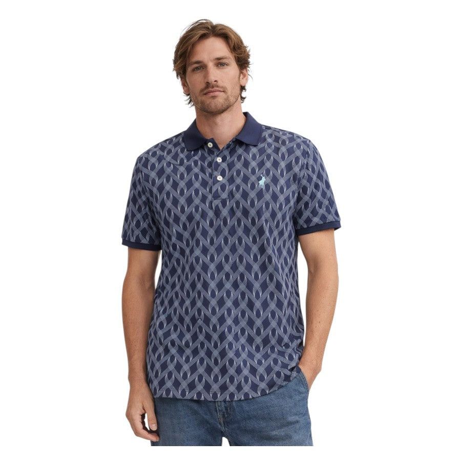 Polo Geo Short Sleeve Golfer Navy 0070548.