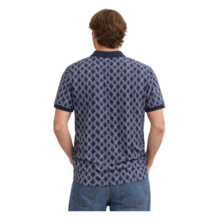 Polo Geo Short Sleeve Golfer Navy 0070548.
