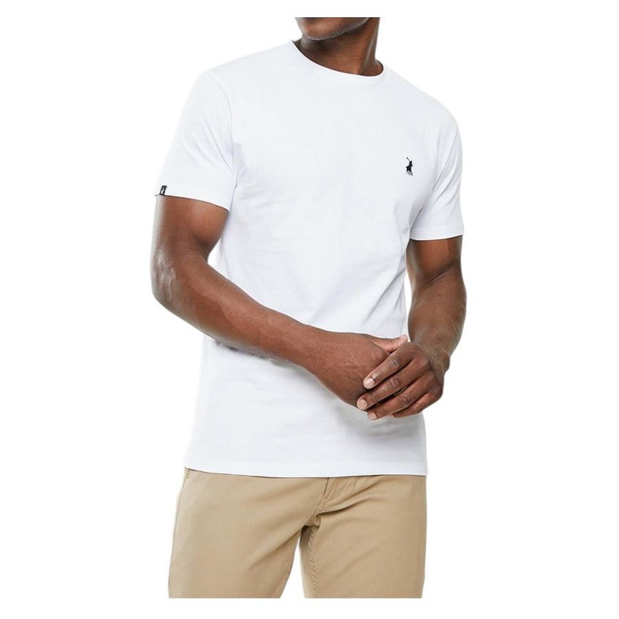 Polo Mens Short Sleeve Lucas Essential T-Shirt White 0006836.