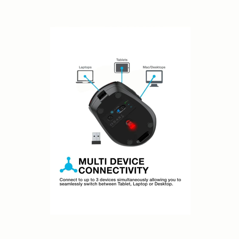JLab GO Charge Wireless Mouse – Rechargeable via USB-C
