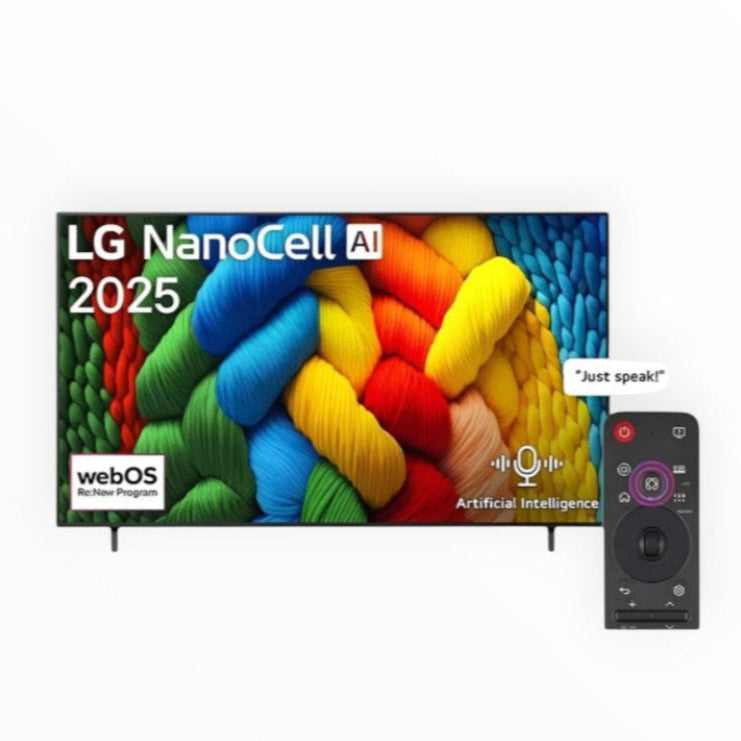 LG 65" NanoCell 4K Smart TV 65NANO80A6A.AFAB 2025