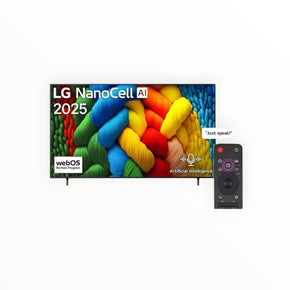 LG 65" NanoCell 4K Smart TV 65NANO80A6A.AFAB 2025
