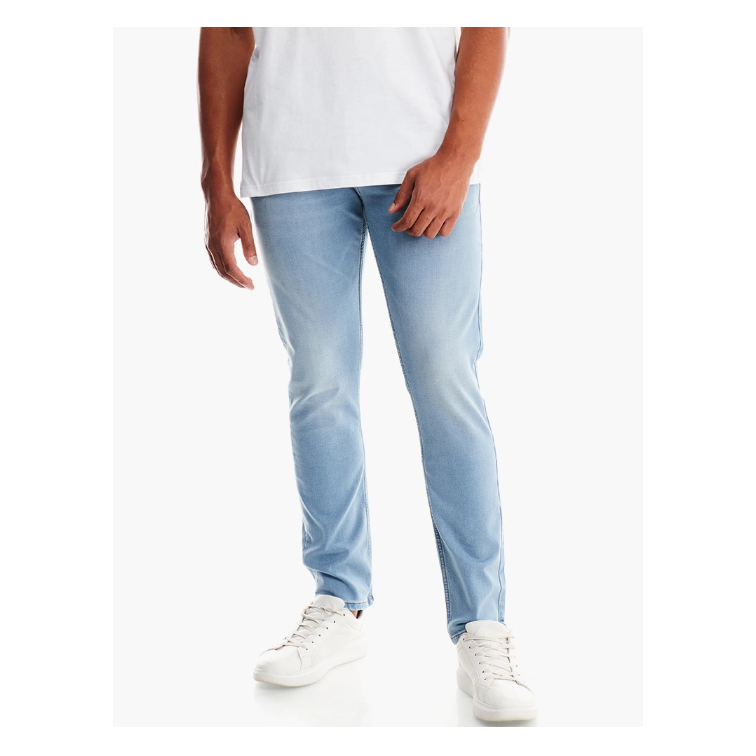 Polo Men's Knitted Slim Leg Denim Light Wash