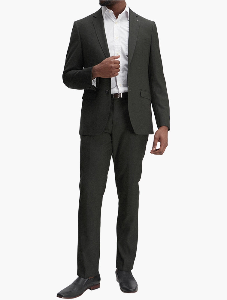 Polo Custom Fit Suit Dark Green