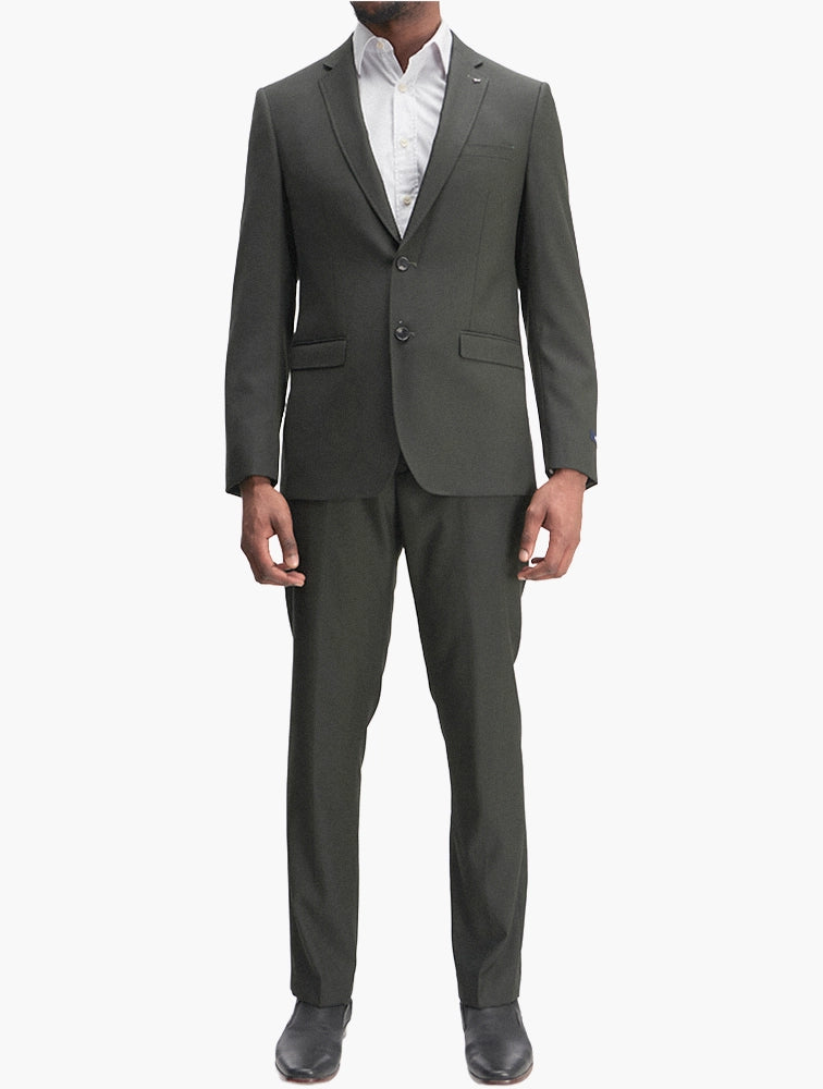 Polo Custom Fit Suit Dark Green