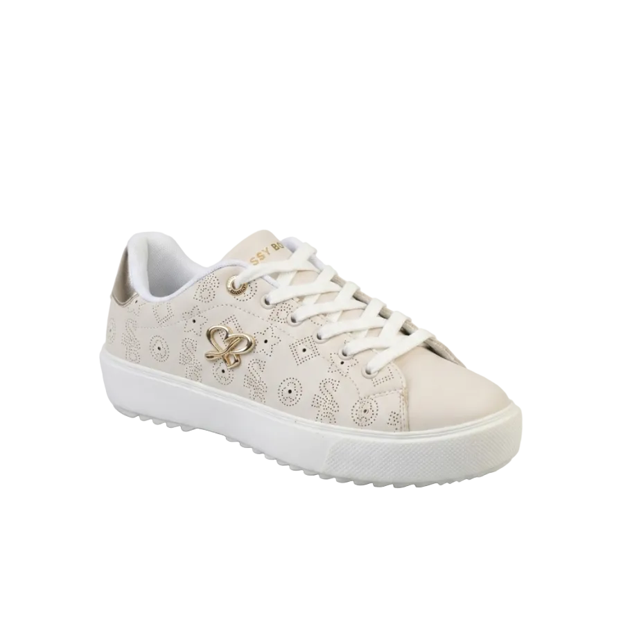 Sissy Boy Ladies Penny Sneaker-Stone SH1380