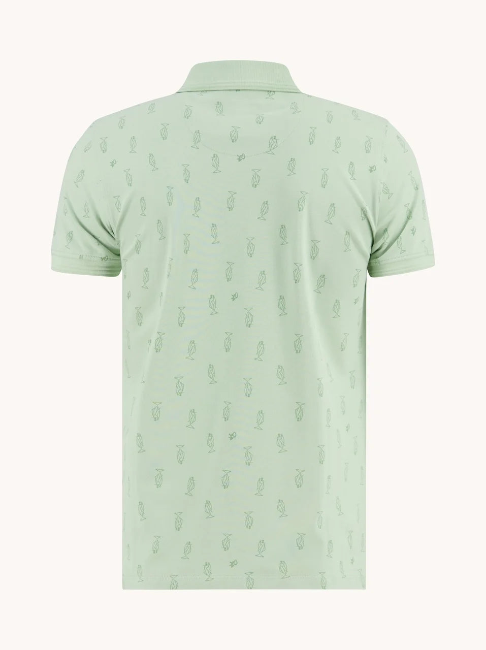 A Fish Named Fred Men's Polo Fish-Olive Green 33.306.