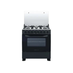 Obac 76cm Black 6 Burner Gas Stove OB760G/S