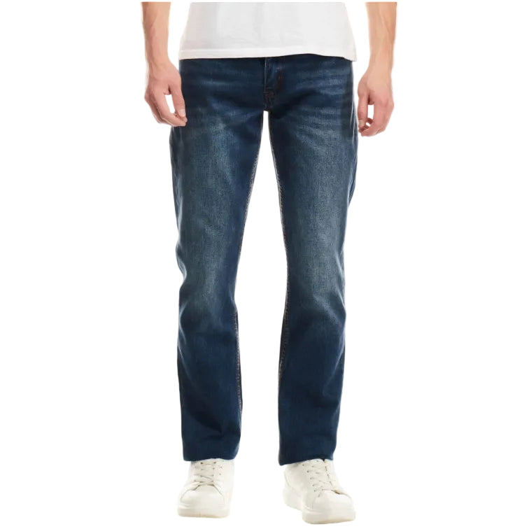 Jeep Mens Vintage Indigo Straight Leg Jeans