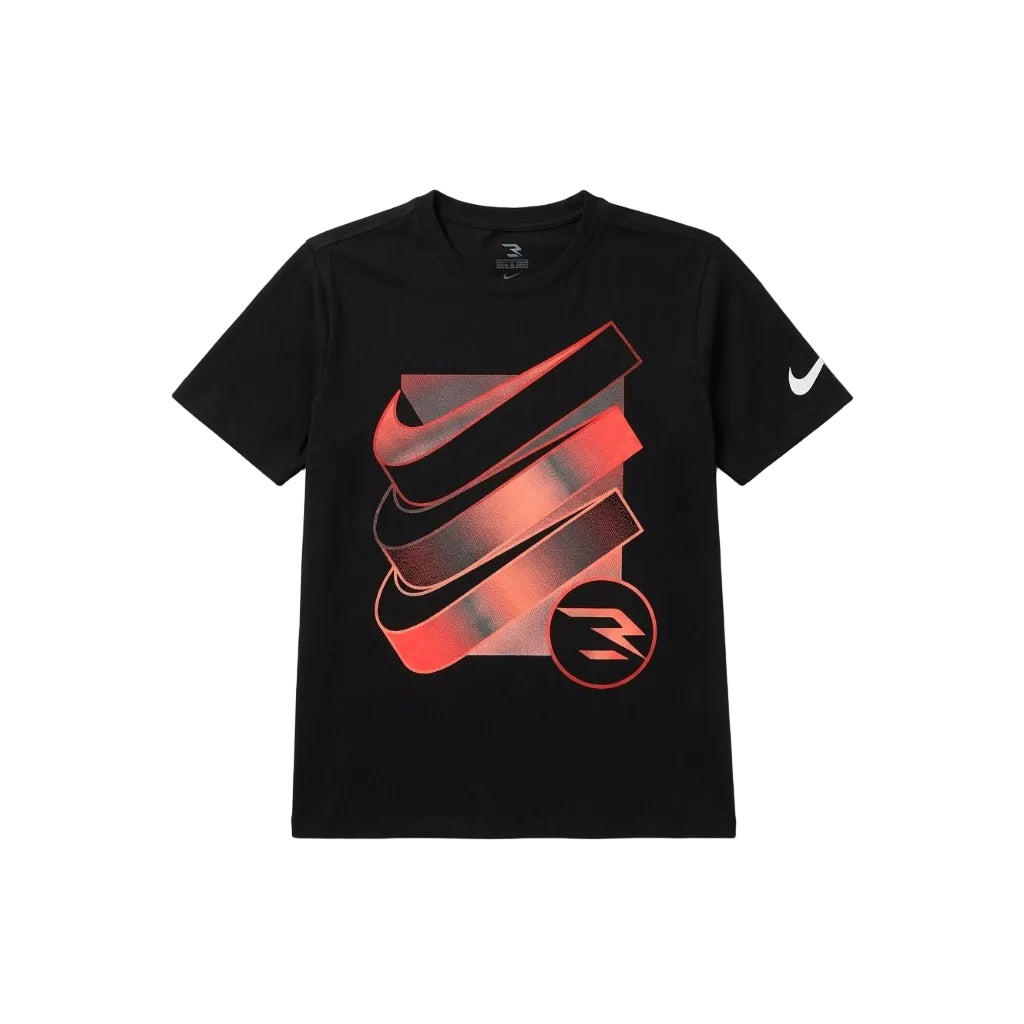 Nike RWB Boys Triple Logo Tee-Black 0077218