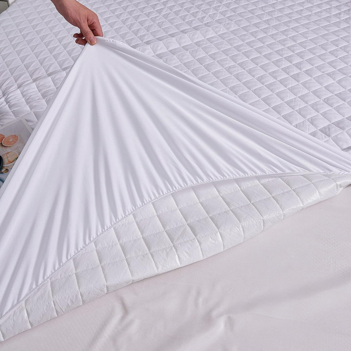 Imagem Mattress Protector Imagem Quilted Mattress Protector Cover (7880931508313)