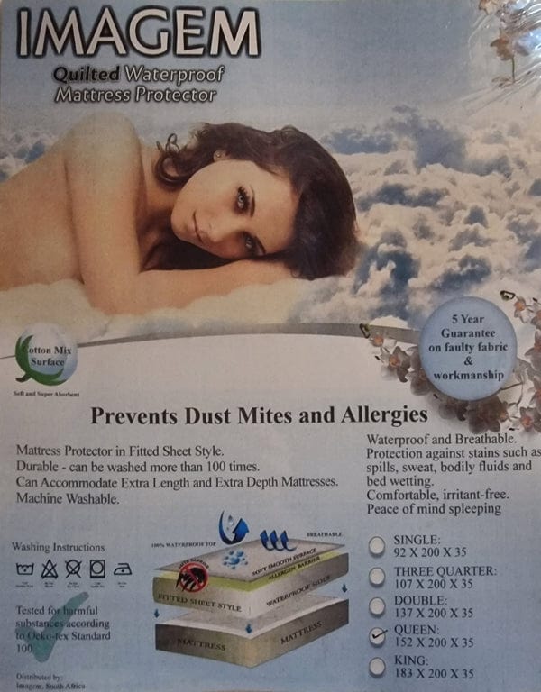 Imagem Mattress Protector Imagem Waterproof Mattress Protector Cover (7880928755801)