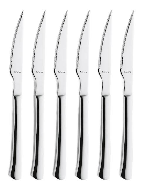 Amefa Chuletero Steak Knife 6-Pack Stainless Steel 703800BC09BR6