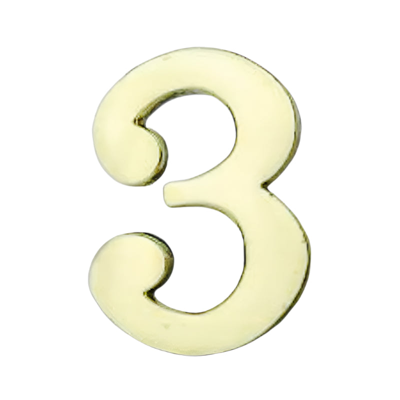 Brass Number Small 3