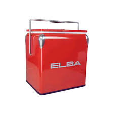 Elba Metal Cooler Box Metal 13L Red 05/MCB-R