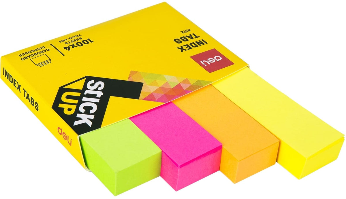 Index Tech & Office Index Tabs Deli 76x19mm A11202 (7335600062553)