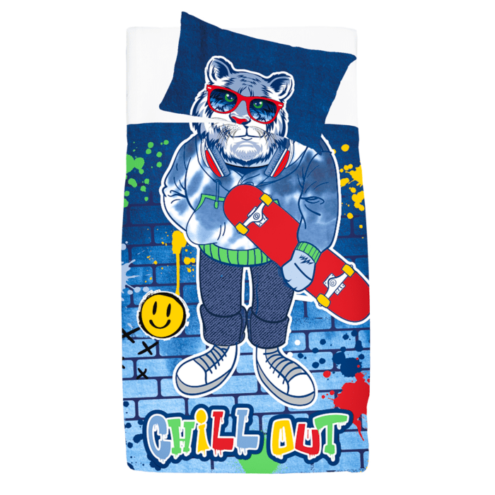 Interactive Duvet Cover Interactive Tiger Duvet Cover Set (7294575706201)