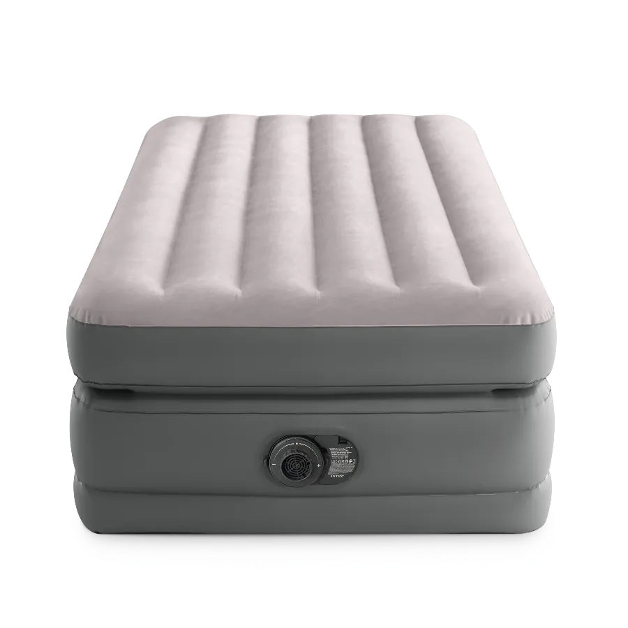 Intex Airbed Intex Comfort Elevated Single Airbed with Built-In Pump 99cm x 1.91m x 51cm I30836