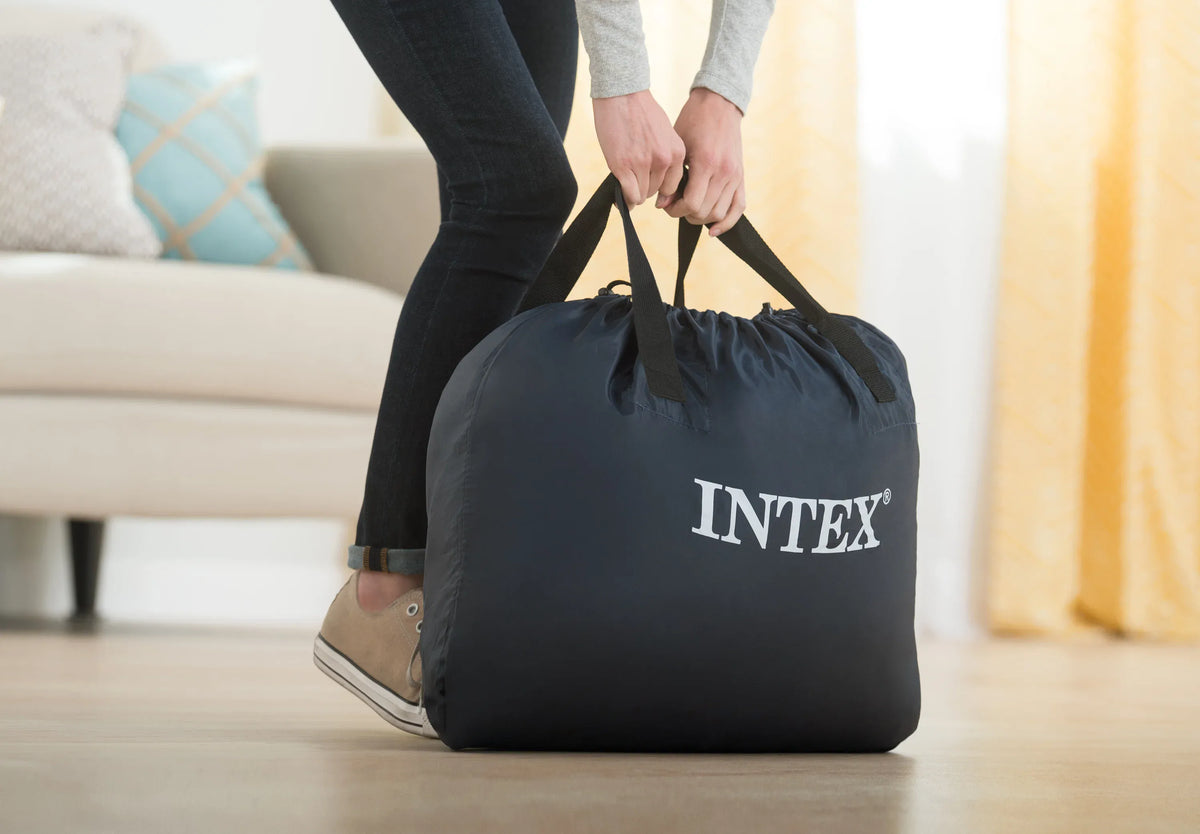 Intex Airbed Intex Queen Supreme Airflow Airbed With Fiber Technology and Built in Pump 152cm I30841