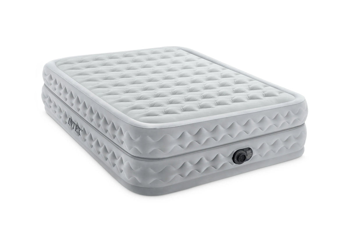 Intex Airbed Intex Queen Supreme Airflow Airbed With Fiber Technology and Built in Pump 152cm I30841