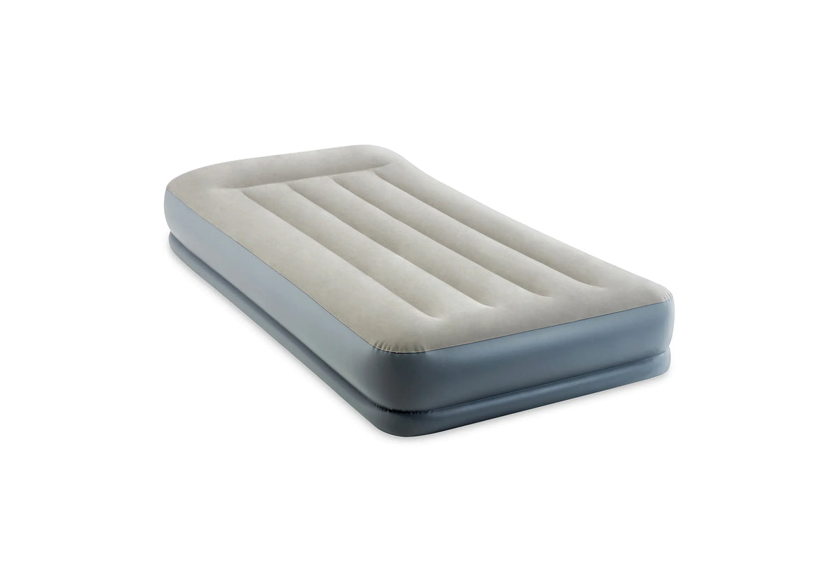 Intex Airbed Intex Single Pillow Rest Mid-Rise Airbed With Built In Electric Pump 99cm x 1.91m x 30cm I30829