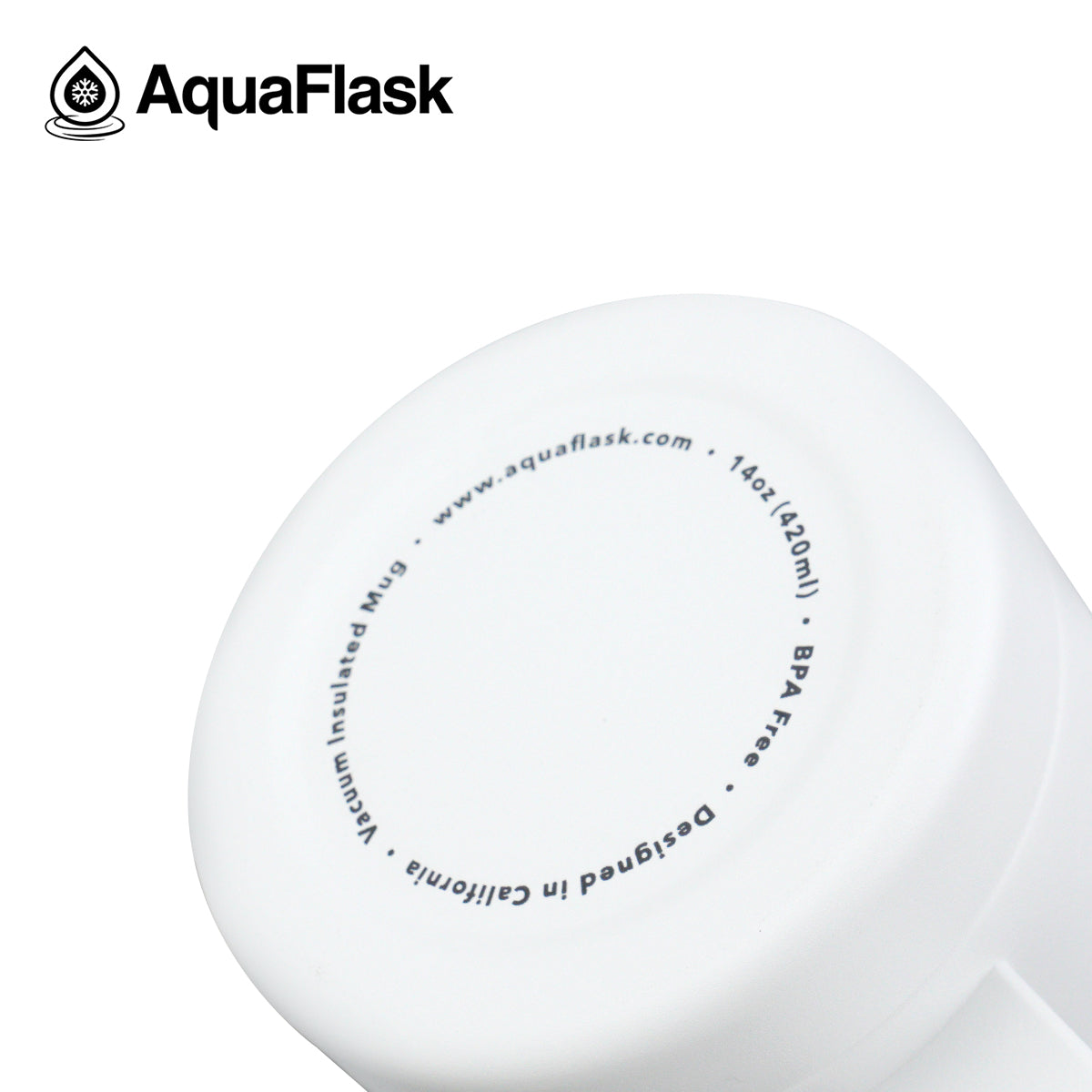 Aquaflask 415ml Travel Mug Ivory White AF-R82