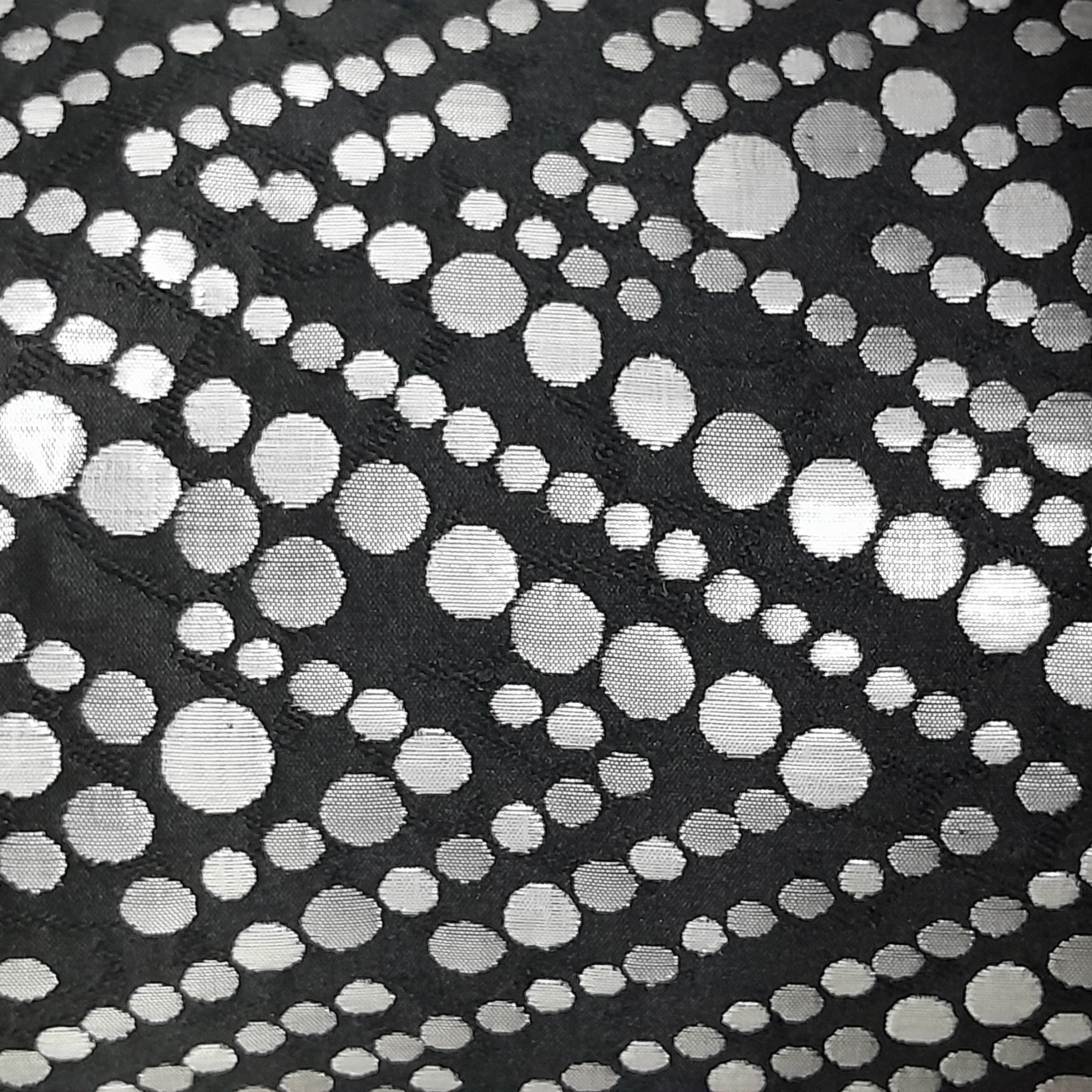 Jacqueline Curtain Fabrics Jacquard Fabrics Curtains Herringbone Dot 280 cm