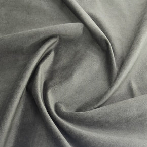 Velvet Upholstery Jaguar Dark Grey 140 cm