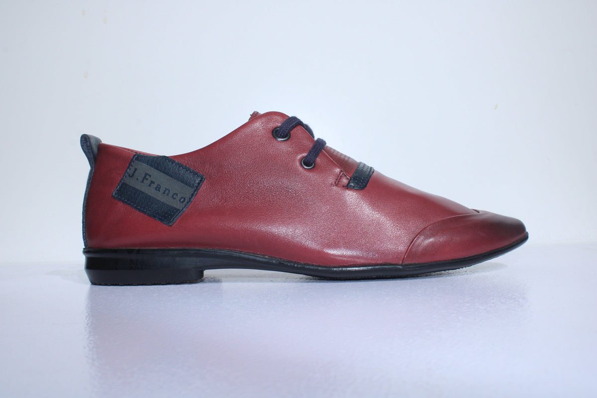 James Franco Casual Shoes James Franco Casual Leather Shoe Maroon (7493286559833)