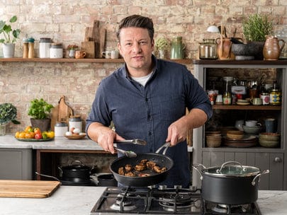 JAMIE OLIVER POT Jamie Oliver Cook's Classics Hard Anodised Shallow Pot 30cm H9129944 (7741458808921) (7741115138137)