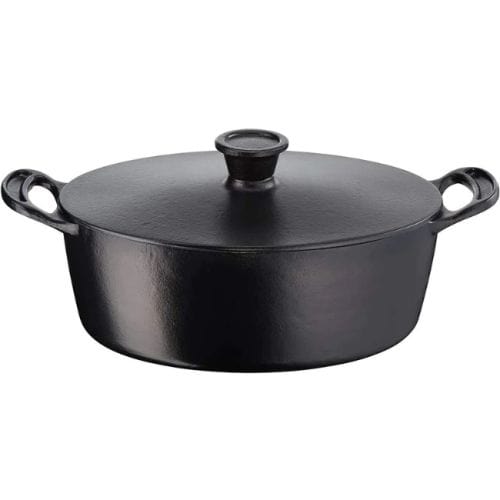 JAMIE OLIVER Pots Set Jamie Oliver Tefal 30cm Oval Cast Iron Stewpot, 5.1 Litre E2125455 (7742074126425)