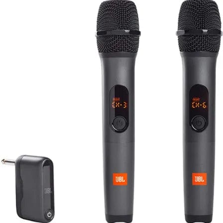 JBL MICROPHONES JBL Black Wireless Microphones OH4627 (7403345805401)