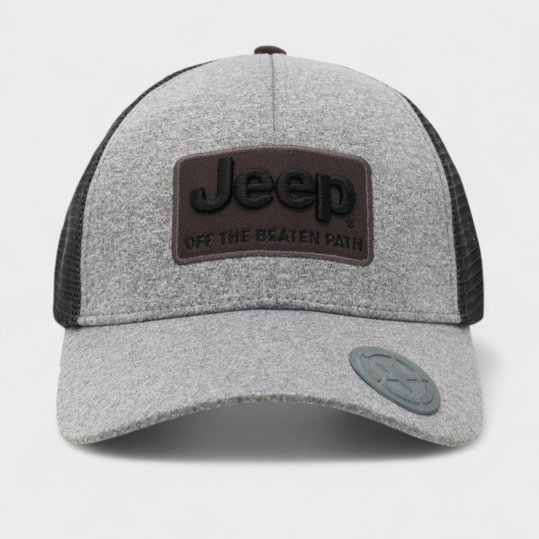 Jeep Headwear Jeep Men's Trucker Cap Grey