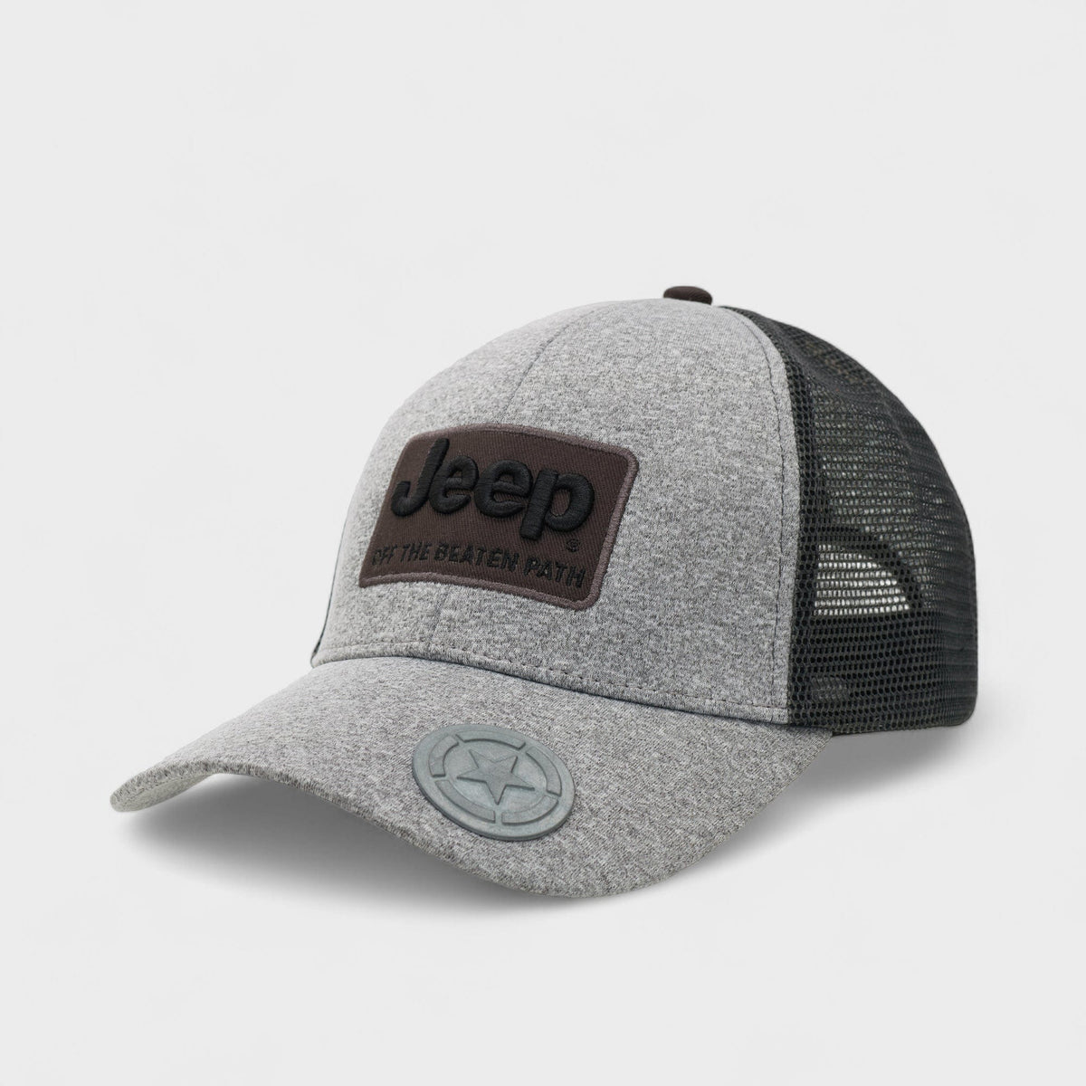 Jeep Headwear Jeep Men's Trucker Cap Grey