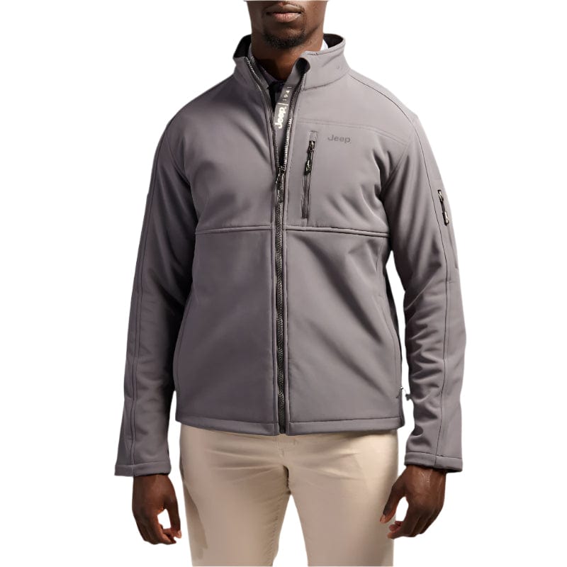 Jeep Jackect S Jeep Funnel Neck Soft Shell Grey